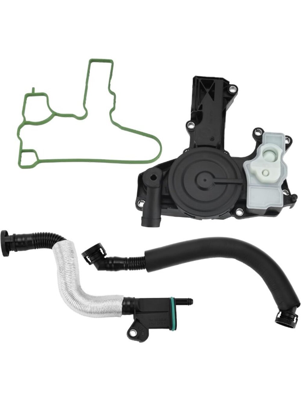 PCV Valve & Crankcase Vent Oil Separator Kit with Breather Hose for Audi A4/A5
